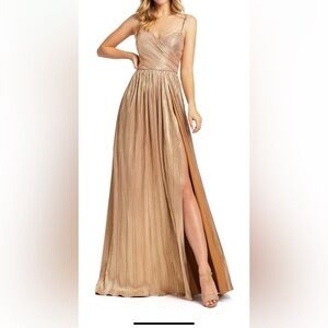 Mnm couture gold dress